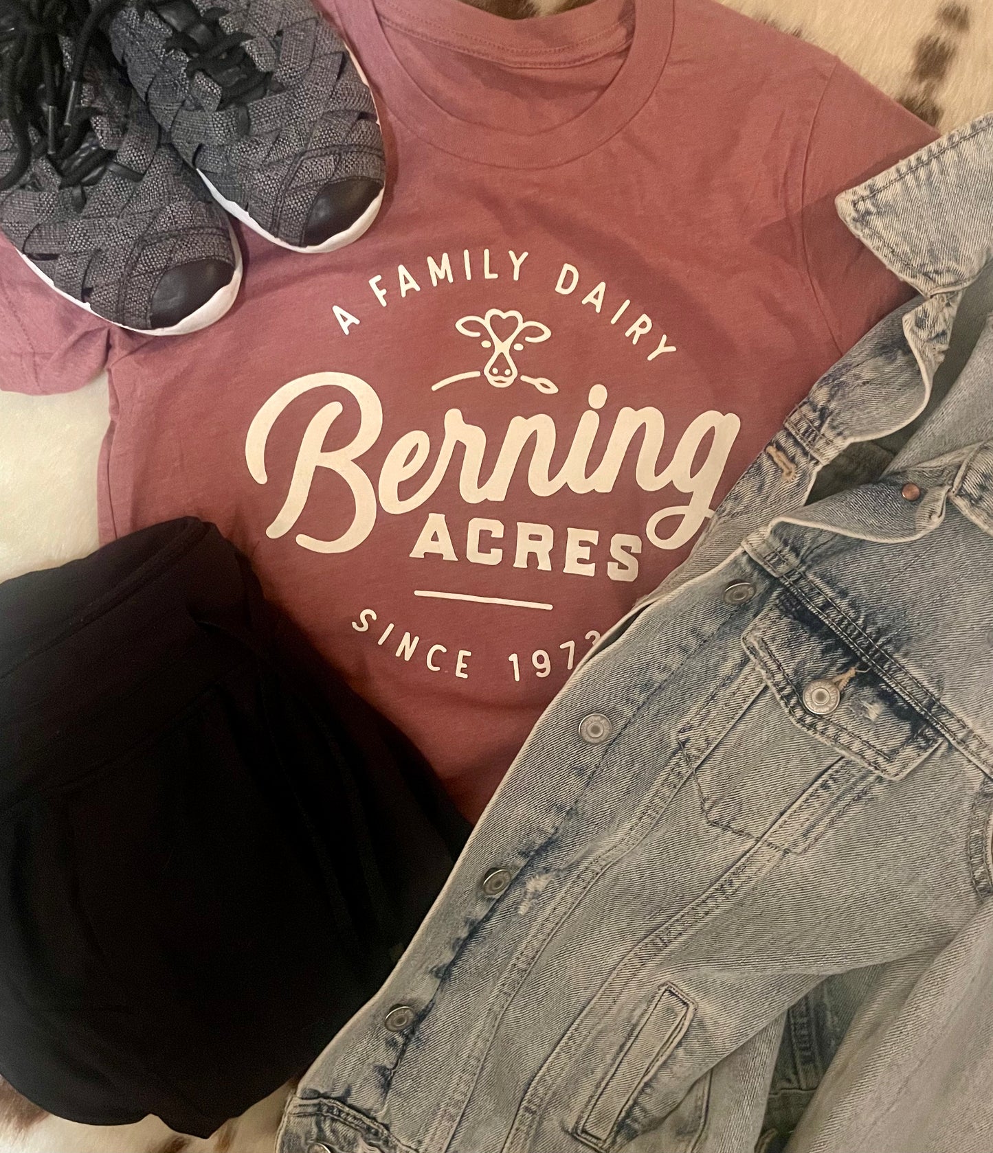 Mauve OG "the original" Berning Acres tee