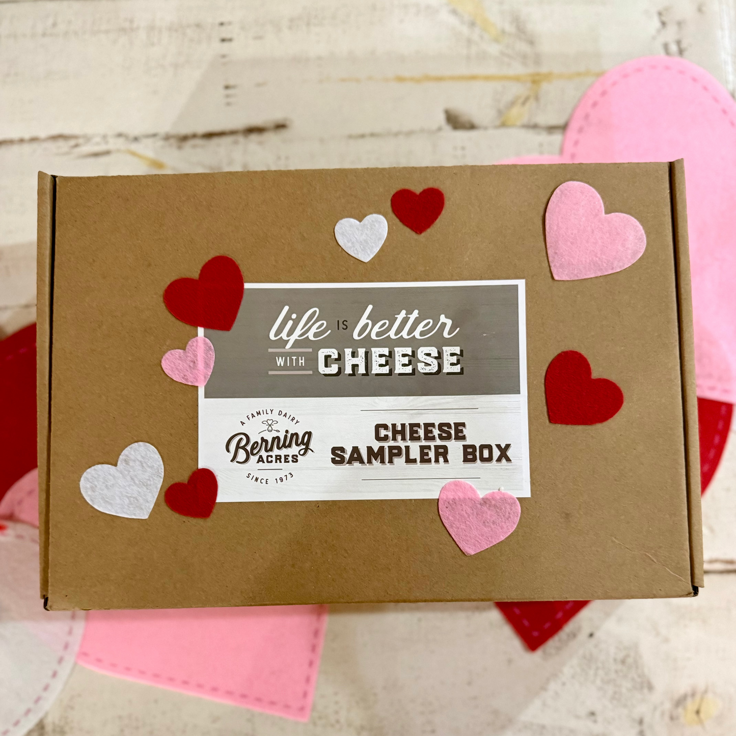 Berning Acres Valentine's Cheese Sampler Box